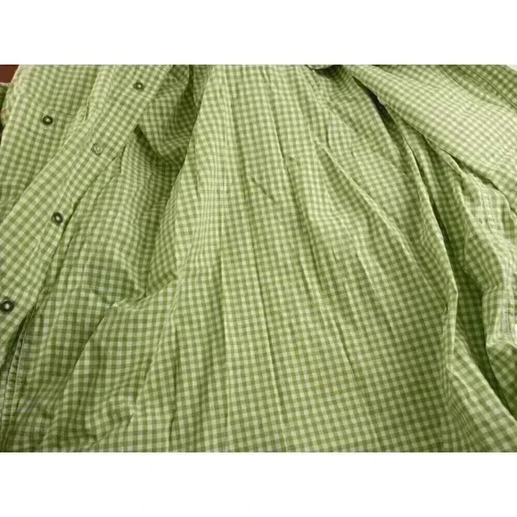 Orvis Mens Shirt Green Long Sleeve Collared Button Plaid Embroidered Logo XL - Picture 4 of 13